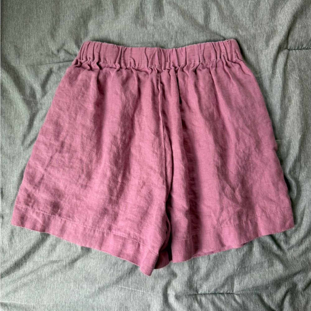 Women's Madewell Linen Shorts - Picture 3 of 5